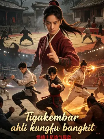 Tiga kembar ahli kungfu bangkit