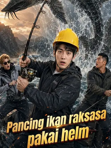 Pancing ikan raksasa pakai helm