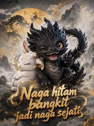 Naga hitam bangkit jadi naga sejati
