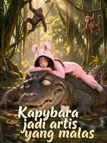 Kapybara jadi artis yang malas
