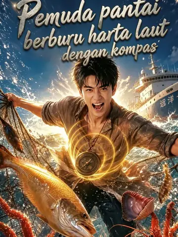 Pemuda pantai berburu harta laut dengan kompas