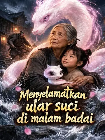 Menyelamatkan ular suci di malam badai