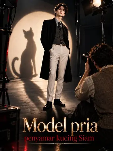 Model pria penyamar kucing Siam