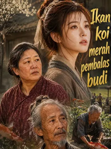 Ikan koi merah pembalas budi