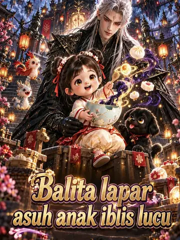 Balita lapar asuh anak iblis lucu