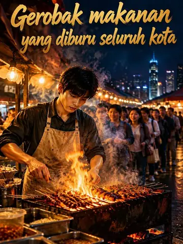 Gerobak makanan yang diburu seluruh kota