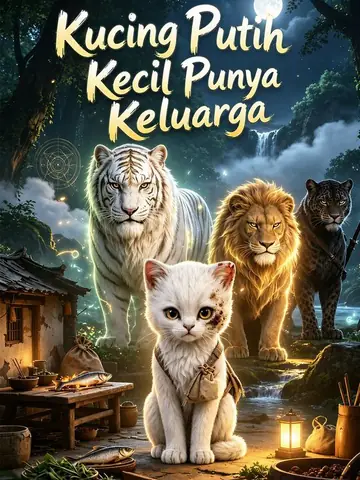 Kucing Putih Kecil Punya Keluarga